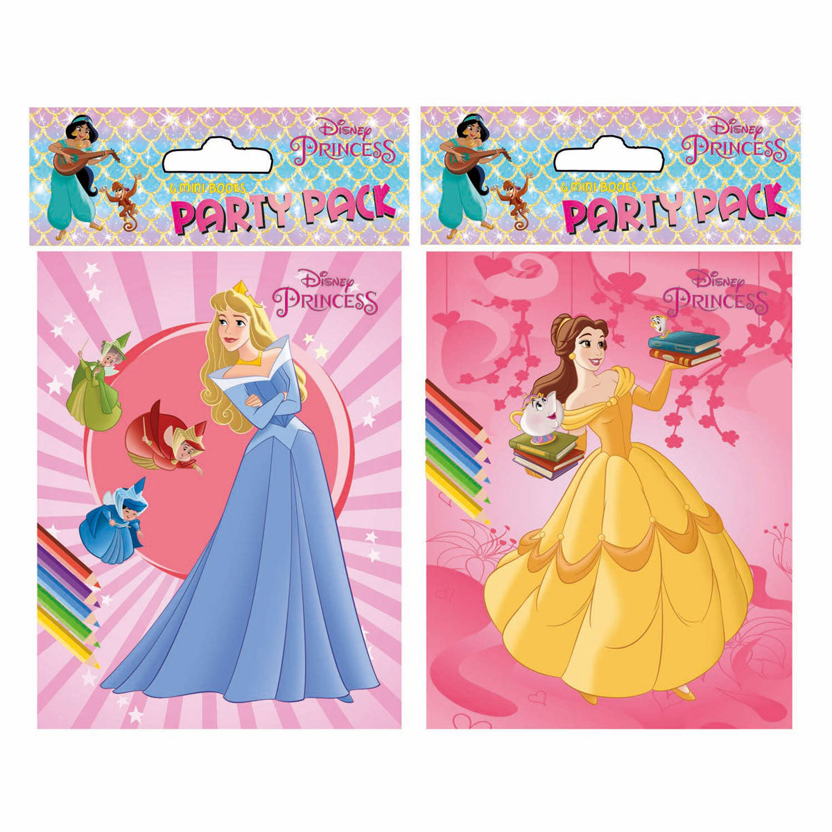 Bogtilbud Holland bv Disney fest malebøger prinsesse, 6 stk.