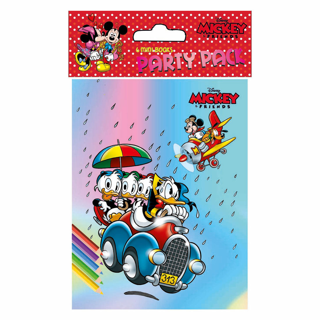 Bogtilbud Holland bv Disney fest malebøger Mickey, 6 stk.