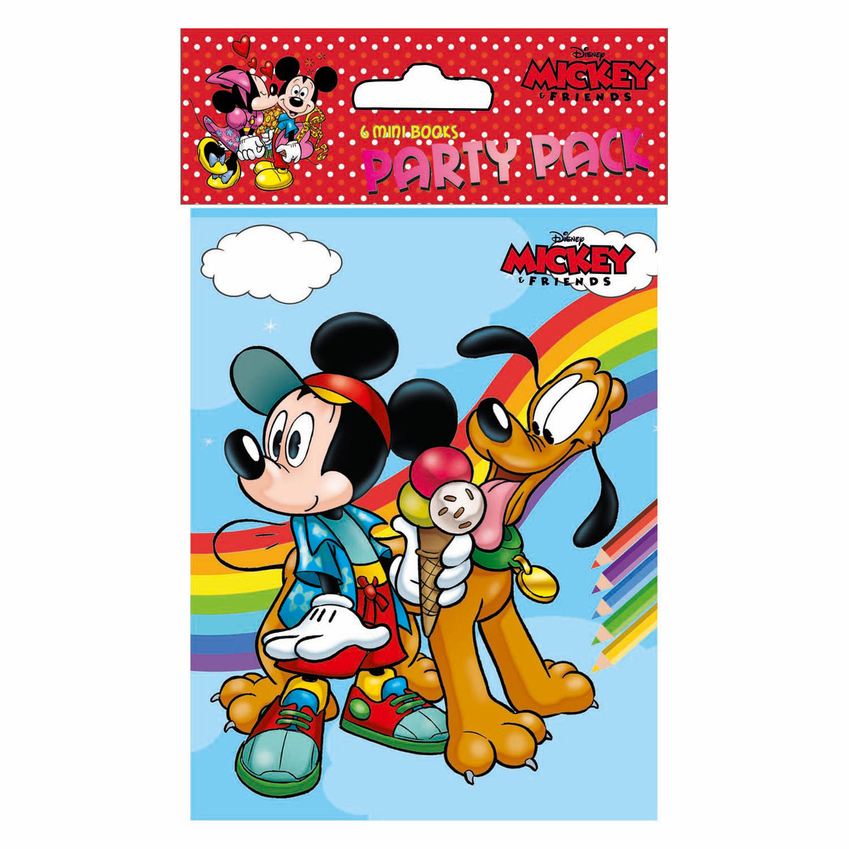 Bogtilbud Holland bv Disney fest malebøger Mickey, 6 stk.