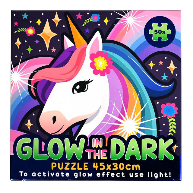 Glow in the dark puslespil 50 stk