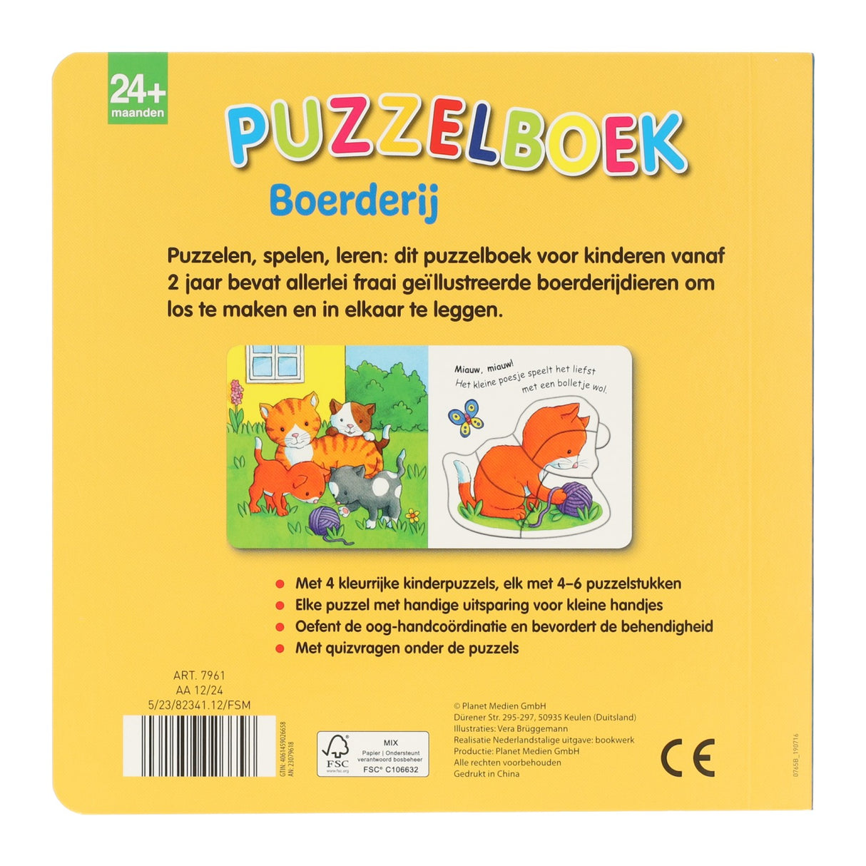 Vinder Holland puslespil bog gård - 4 puslespil