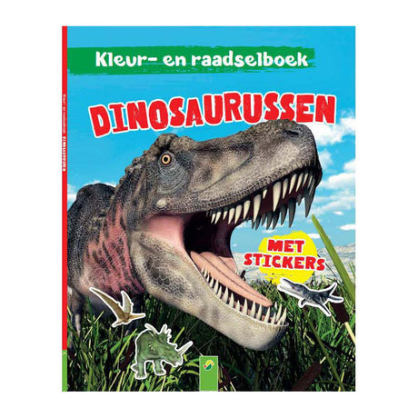 Vinder Holland farvelægning og gådebog dinosaurer med klistermærker