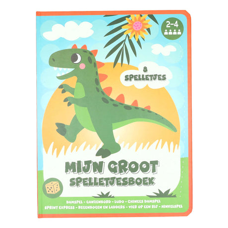 Wins holland bordspellen boek 8 spellen dinosaurus - 3jr.