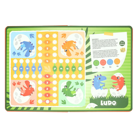 Wins holland bordspellen boek 8 spellen dinosaurus - 3jr.