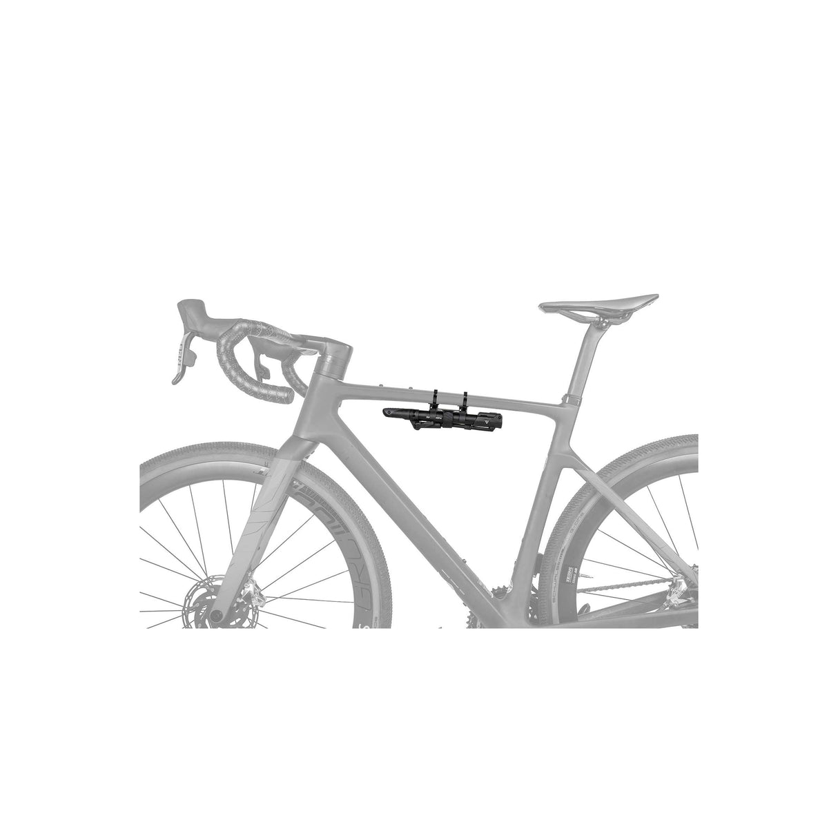 Topeak mini pumpe mini morph med pumpeslange 7 cm