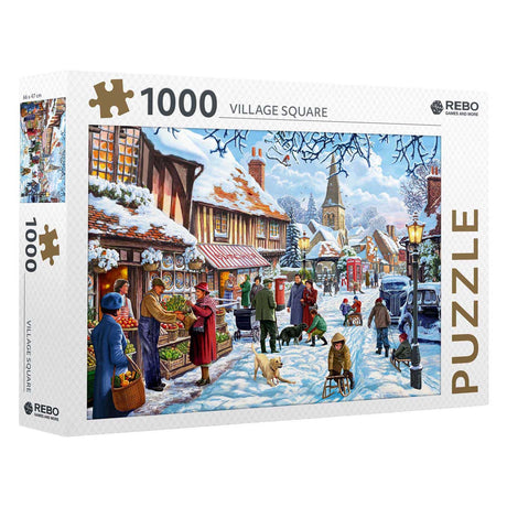 Rebo forlag puslespil landsbytorv - 1000 stk.