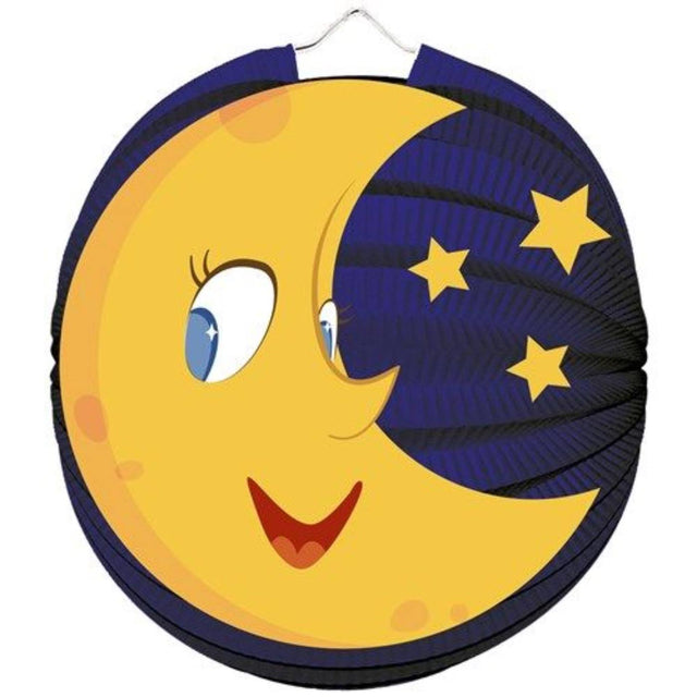 Haza ballonlampion maan ø23cm donkerblauw