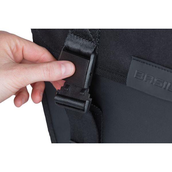 Basilikum turné dobbelt cykelpose 35L sort