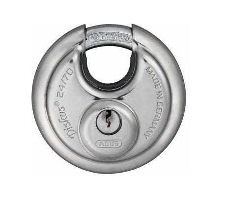 Abus Discus 24 70 Handlot - Sølv, nøgleafslutning, 7 cm