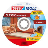 Tesa 1067490 - moll d-profil hvid 100m | 1 stk
