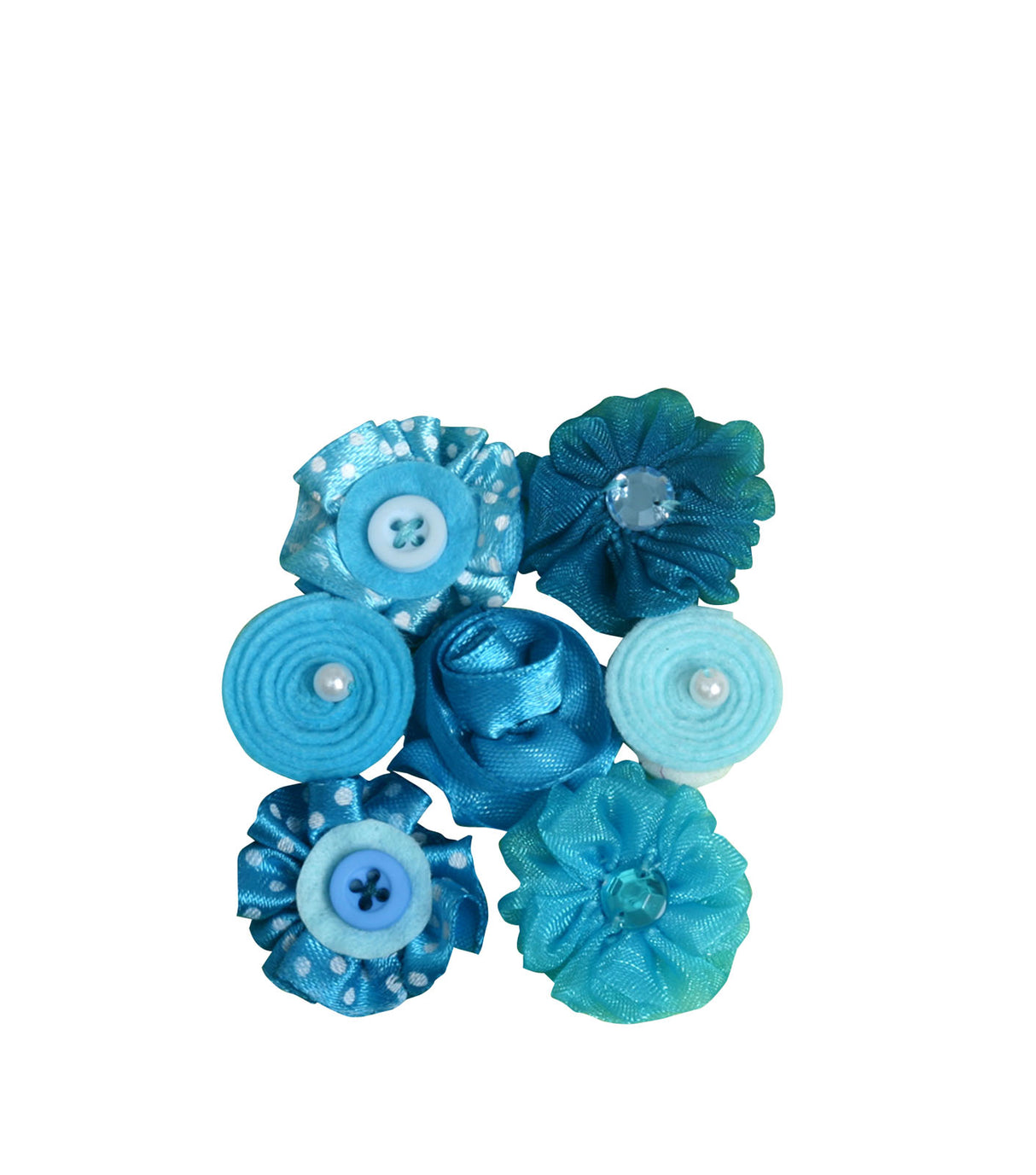 Petaloo • mini stof blomster blues