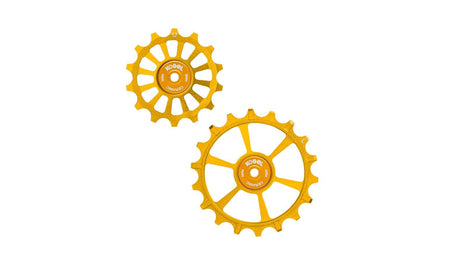Sram kogel derailleurwieltjes cross 14 18t transmission goud