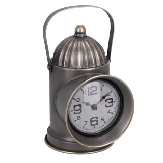 Ingen brand ur lanterne messing metal 1xaaex 13,5x19x26,5cm