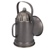 Ingen brand ur lanterne messing metal 1xaaex 13,5x19x26,5cm