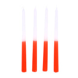 Candle dip dye voks orange 30,5 x 2,2 cm 4 stk