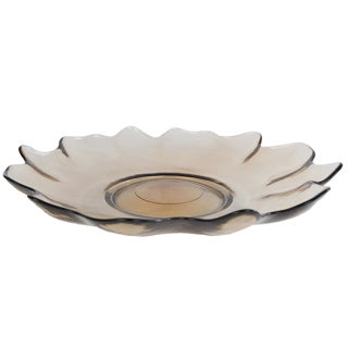 Ingen mærke skål wave xl beige glas 32x32x6cm