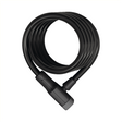 Abus spole kabellås booster 6512k sort 180cm