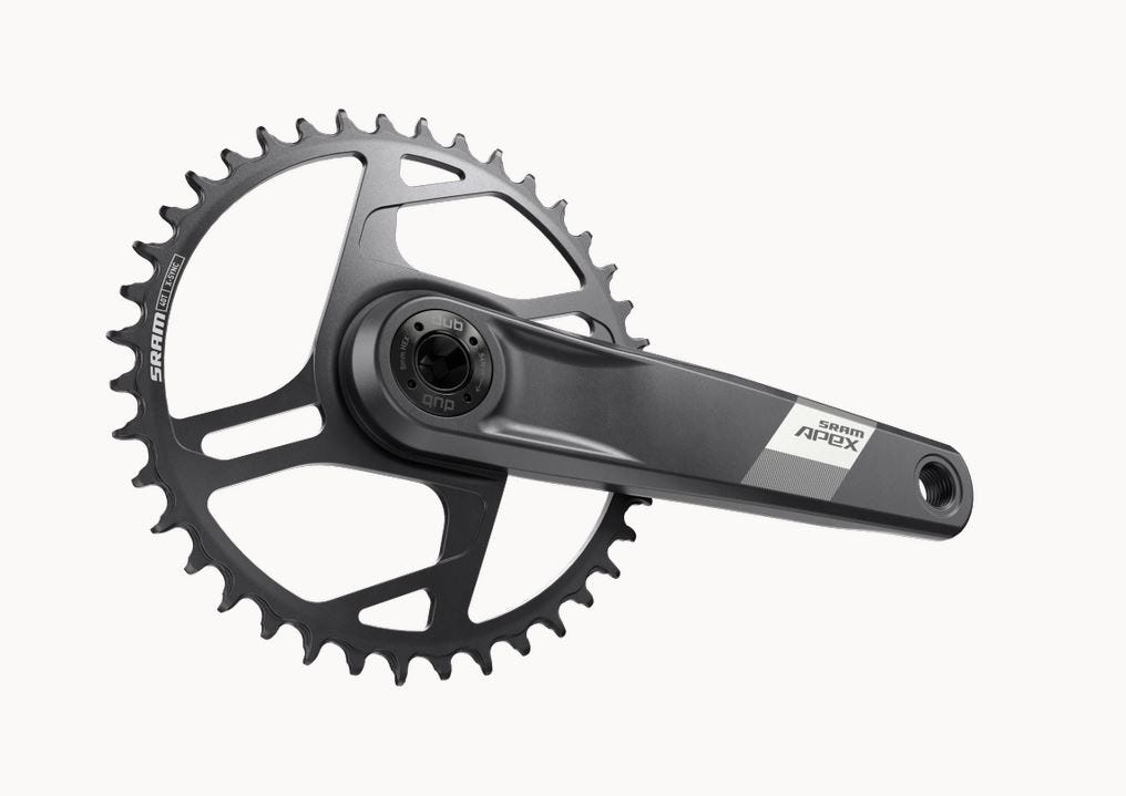 Sram kranksæt kranksæt apex 1x bred d1 dub 175mm direkte montering 40t (bb medfølger ikke)