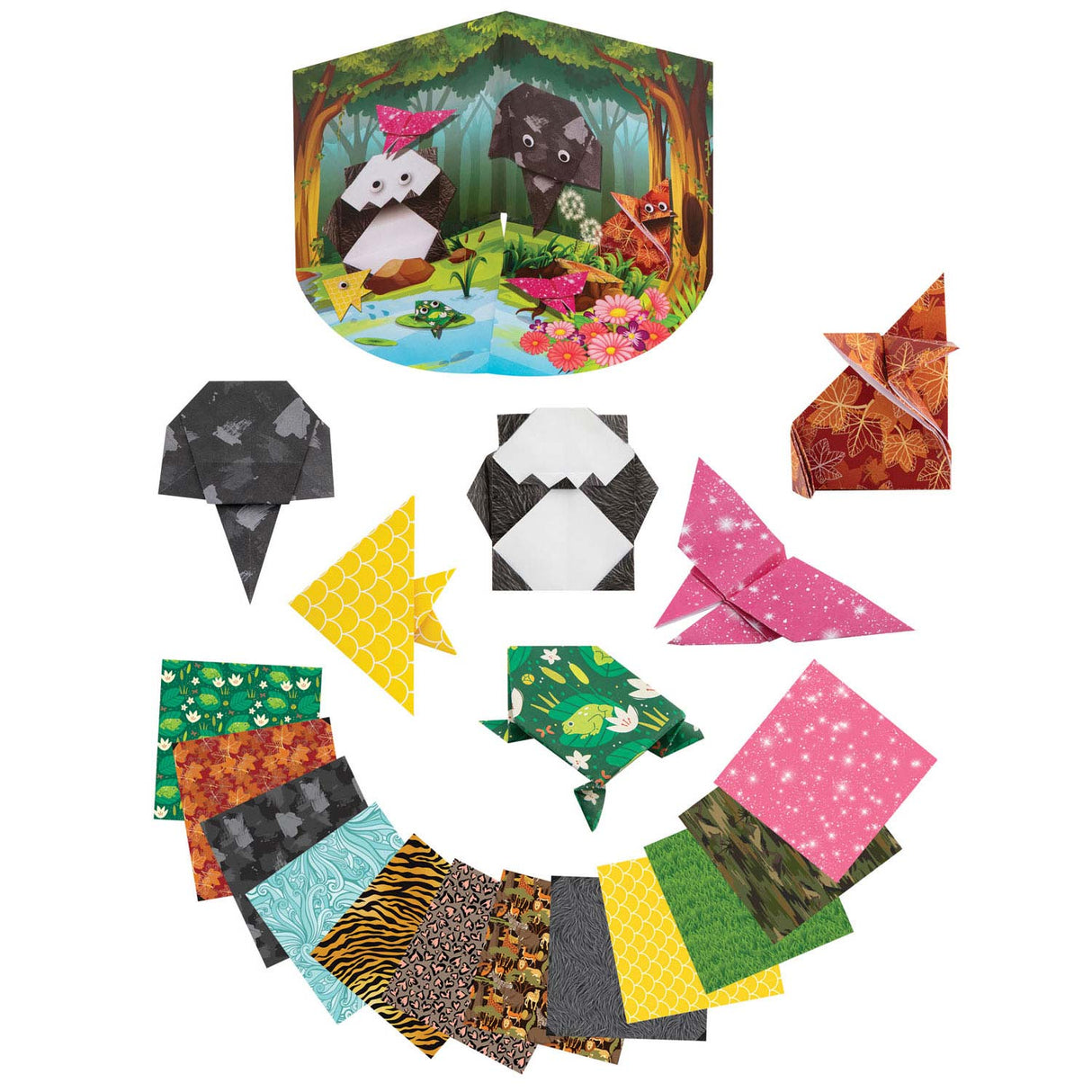 Kreativ håndværksgruppe origami-foldedyr