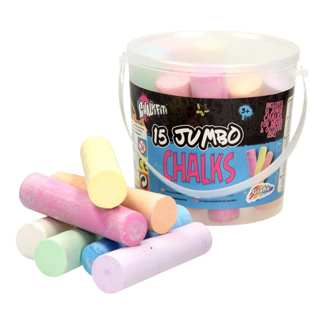 Creative Craft Group Jumbo Stoepkrijt i Emmer, 15 ..