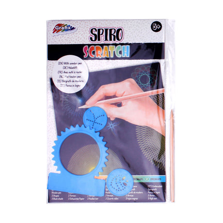 Grafix a4 scratch art spiro 27,5x15cm