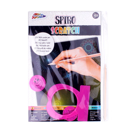 Grafix a4 scratch art spiro 27,5x15cm