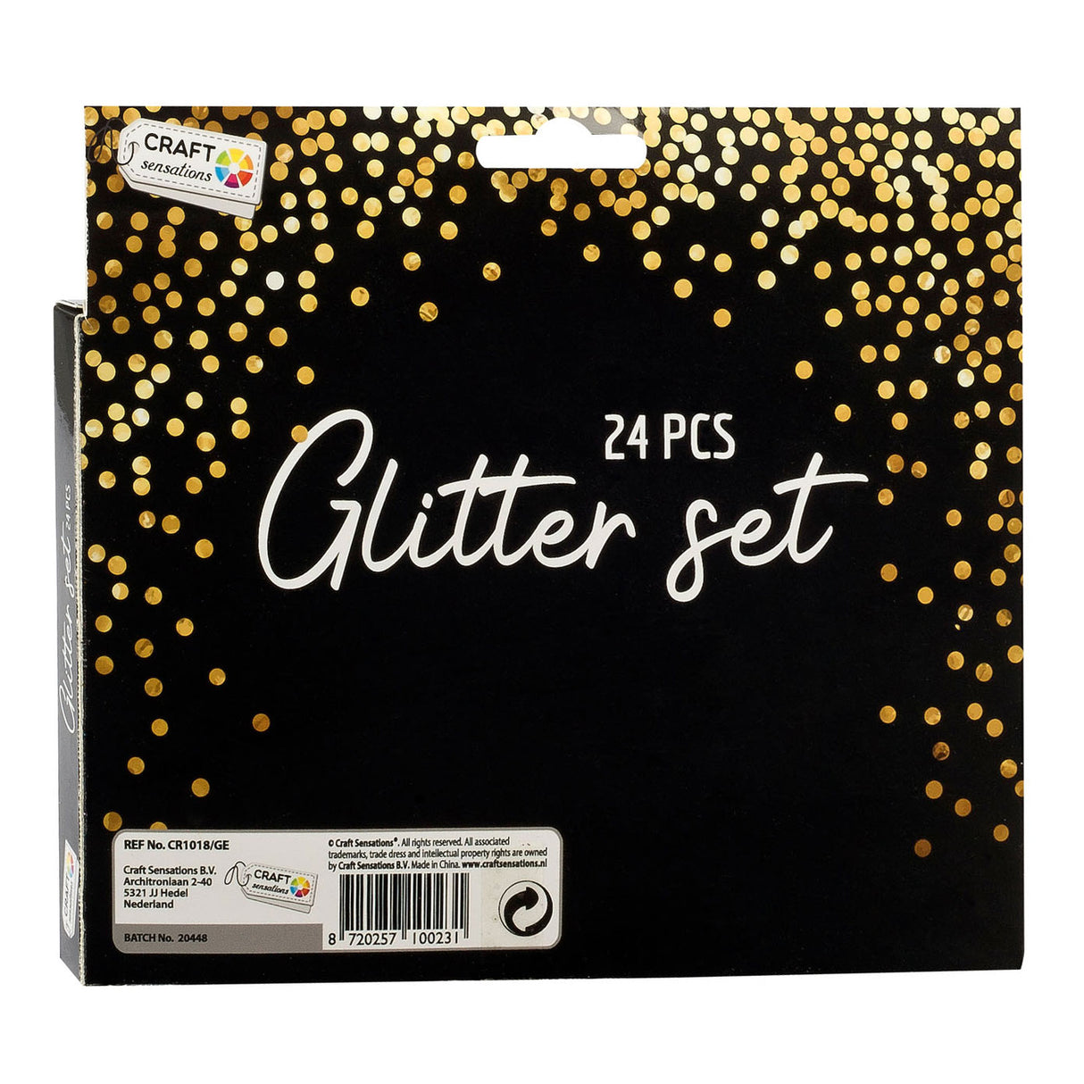 Creative Craft Group Glitter Set, 24 farver