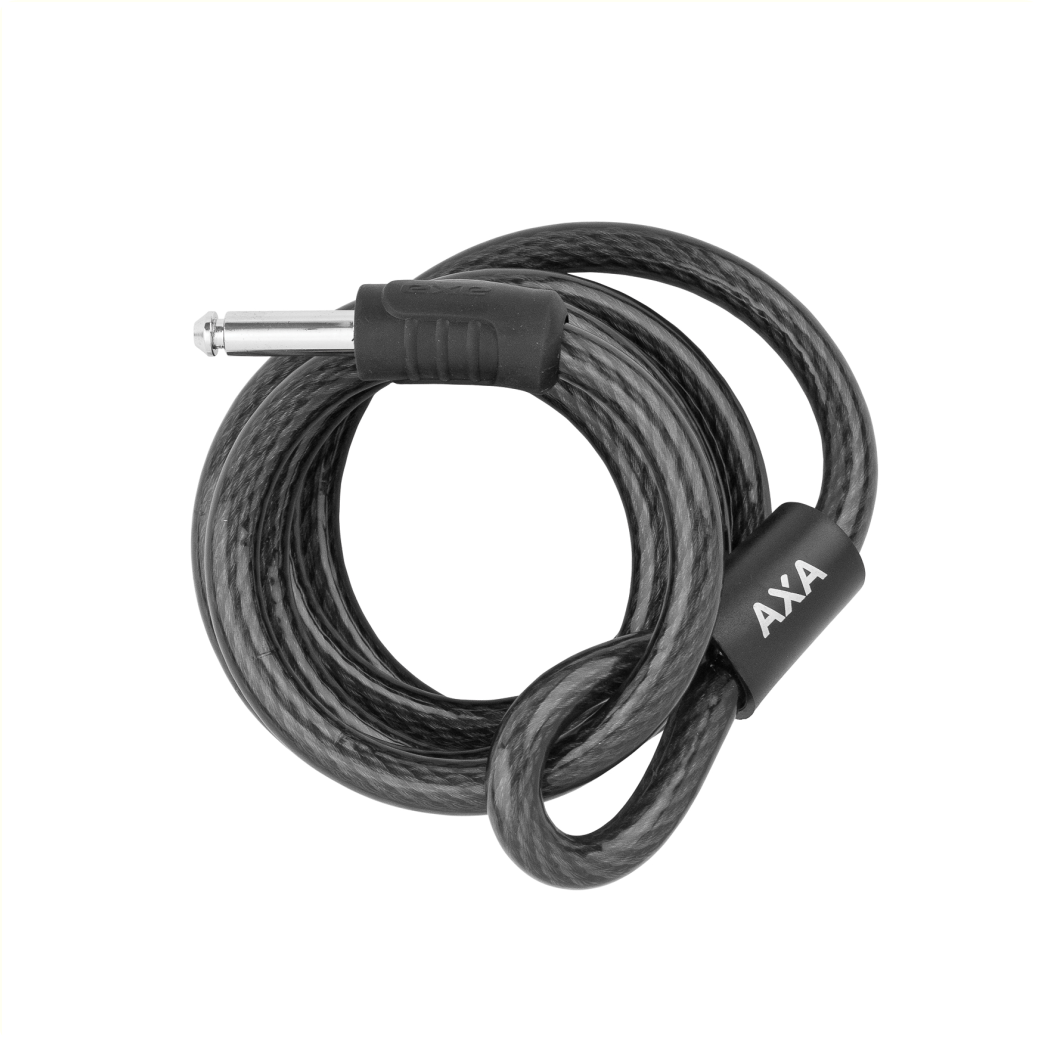 Axa RLD 180 12 Bicycle Cable Lock - Sort