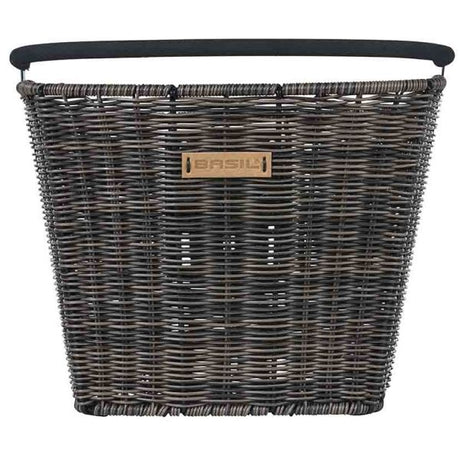 Basil Bremen Rattan Look Kf - Bicycle Basket - First - Dark Brown