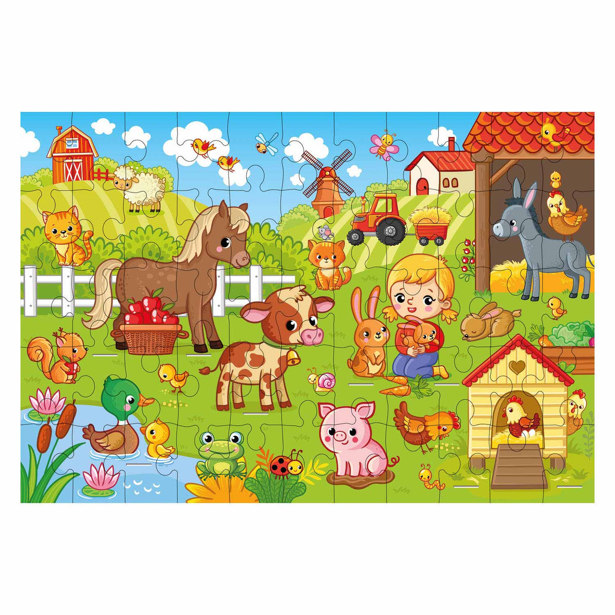 Grafix 3d Floor Puzzle Farm, 55 ..