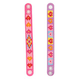 Grafix diamant maleri armbånd pink, 2 stk.