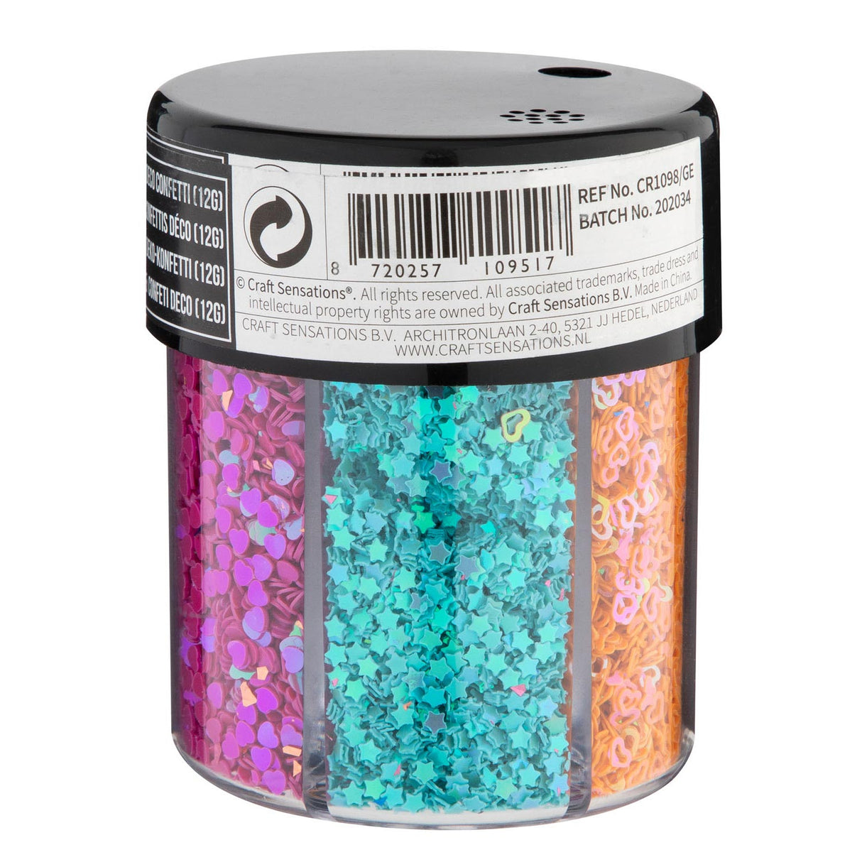 Creative Craft Group Decoration Confetti i gryde, 6 farver