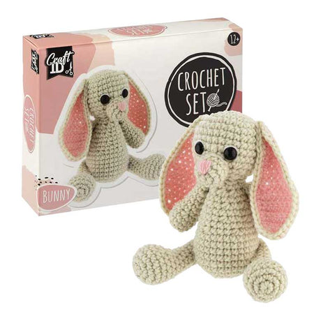 Craft id hæklesæt bunny - inkl. nål og tråd