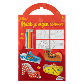 Grafix Sinterklaas håndværkssæt - lav din egen sko 4 designs + 4 blyanter