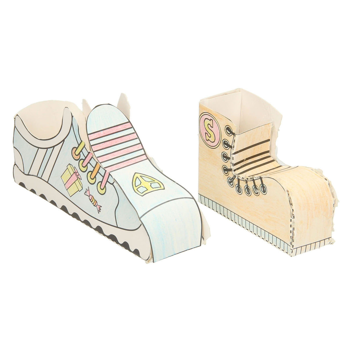 Grafix Sinterklaas håndværkssæt - lav din egen sko 4 designs + 4 blyanter