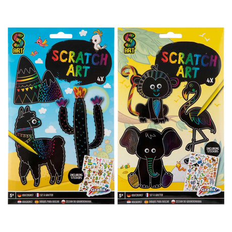 Kreativ håndværksgruppe lav din egen scratch art boy