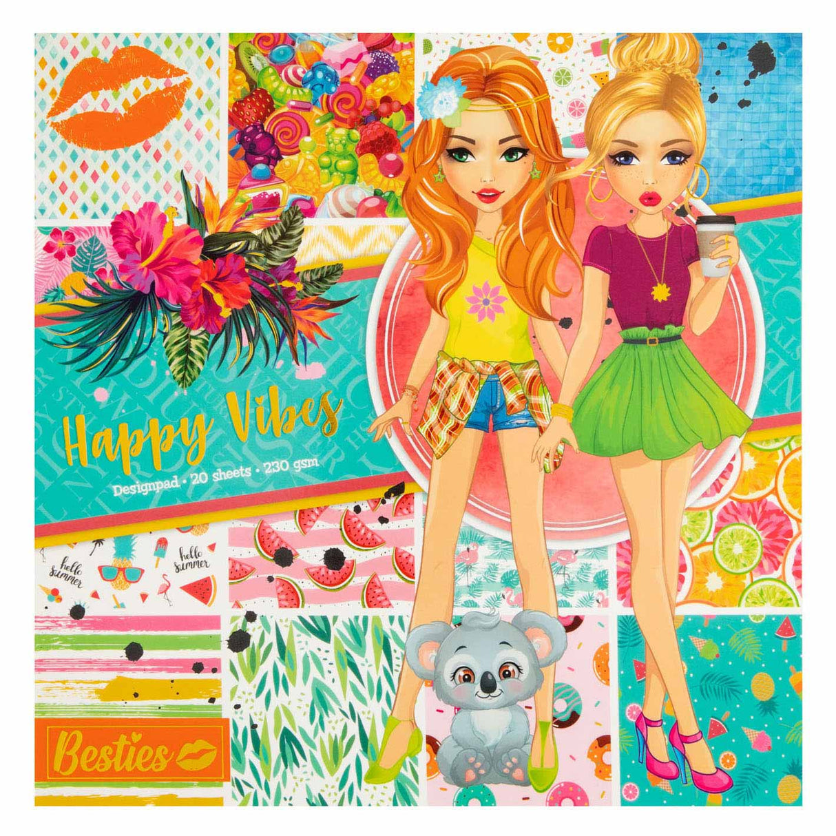 Creative craft group besties design block happy vibes, 20 ark