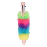 Grafix flerfarvet pen fluffy rainbow