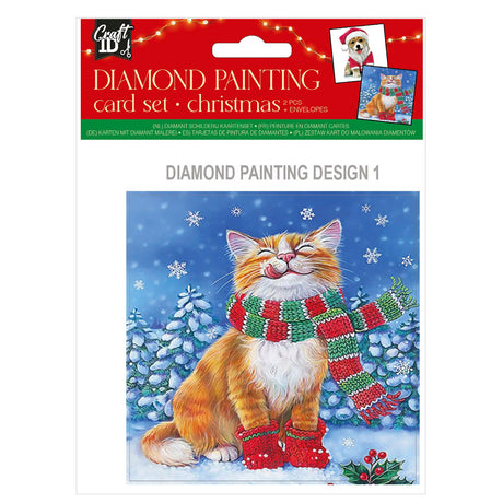 Grafix maak je eigen kerstkaarten diamantmaleri, 2.