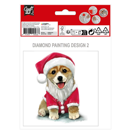 Grafix maak je eigen kerstkaarten diamantmaleri, 2.
