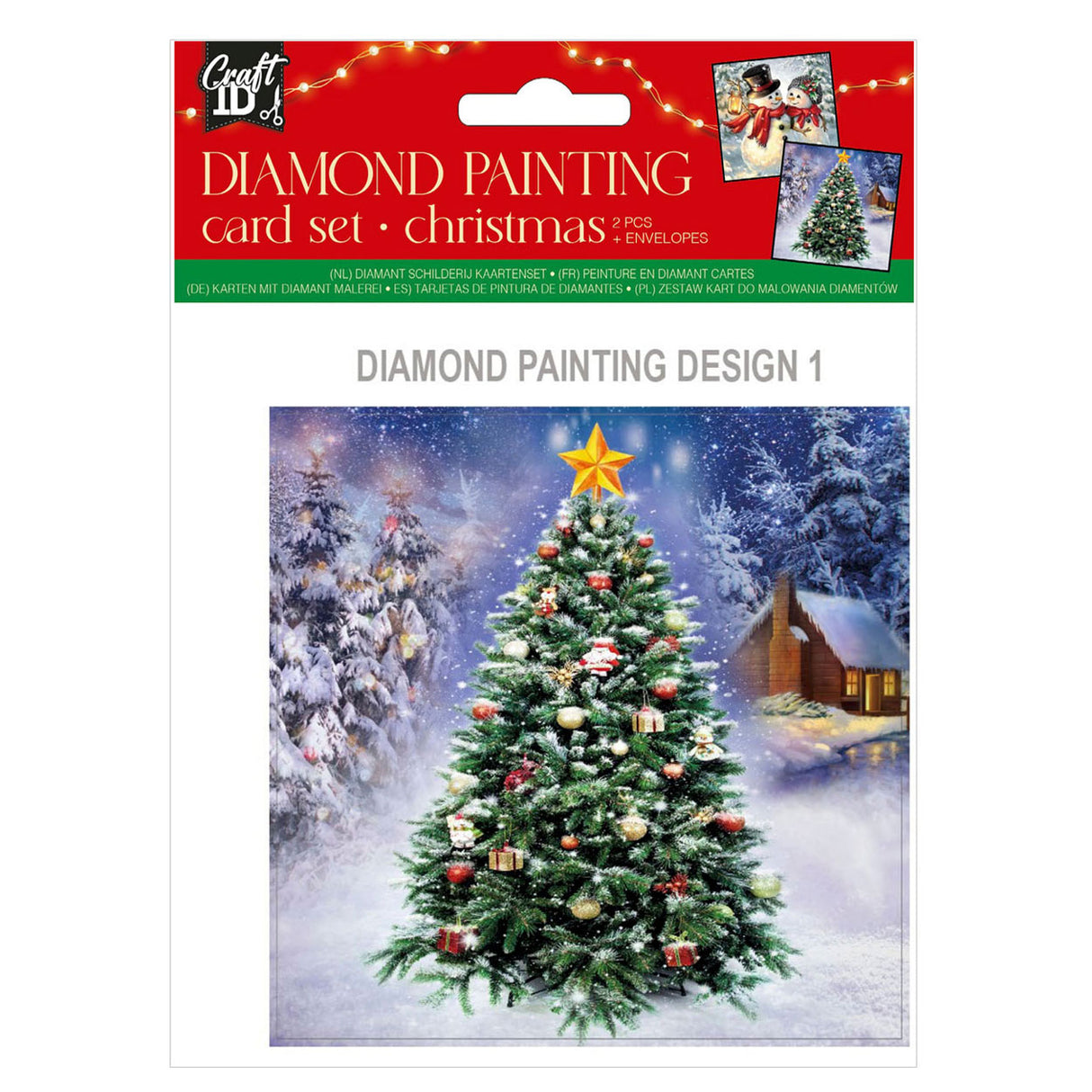 Grafix maak je eigen kerstkaarten diamantmaleri, 2.