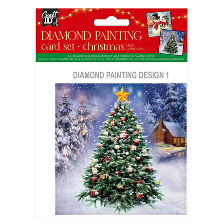 Grafix maak je eigen kerstkaarten diamantmaleri, 2.