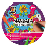 Kreativ håndværksgruppe mandala malebog, 25 farvelægningssider