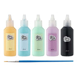 Creative Craft Group Glass Paint With Brush, 5x22ml