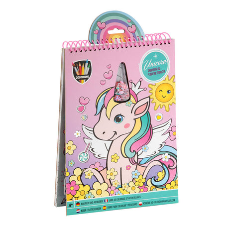 Creative Craft Group Color and Sticker Book Unicorn