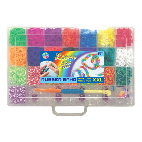Creative Craft Group Rubber Band Loom in Storage Box, 4000st.
