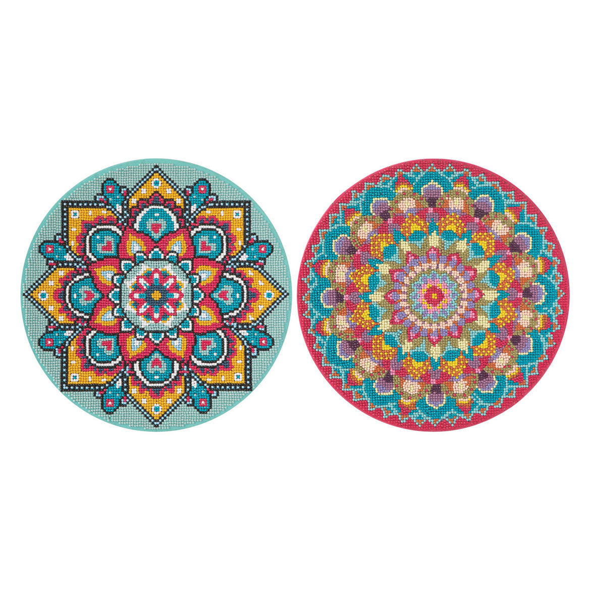 Kreativt håndværksgruppe diamantmaleri mandala lærred, 30 cm