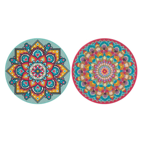 Kreativt håndværksgruppe diamantmaleri mandala lærred, 30 cm