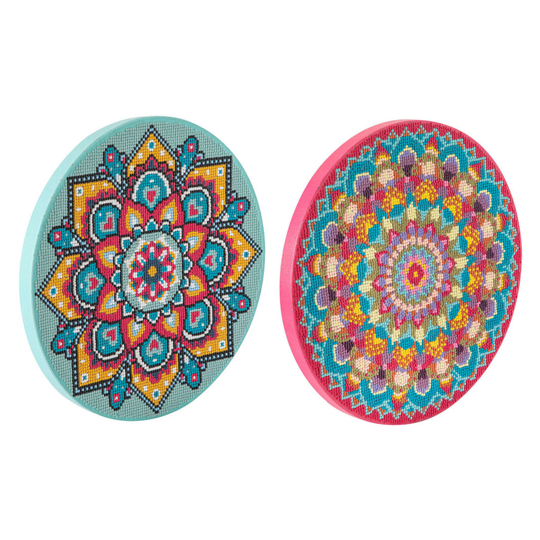 Kreativt håndværksgruppe diamantmaleri mandala lærred ø30cm