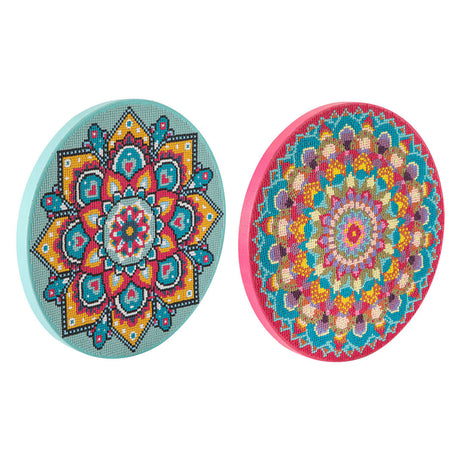 Kreativt håndværksgruppe diamantmaleri mandala lærred ø30cm